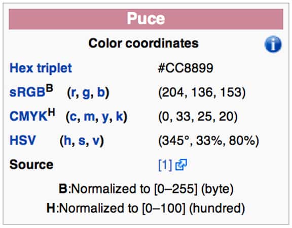 What color is puce?