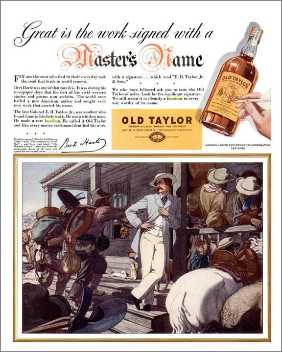 Old Taylor Bourbon Ad – LIFE – May 17, 1937