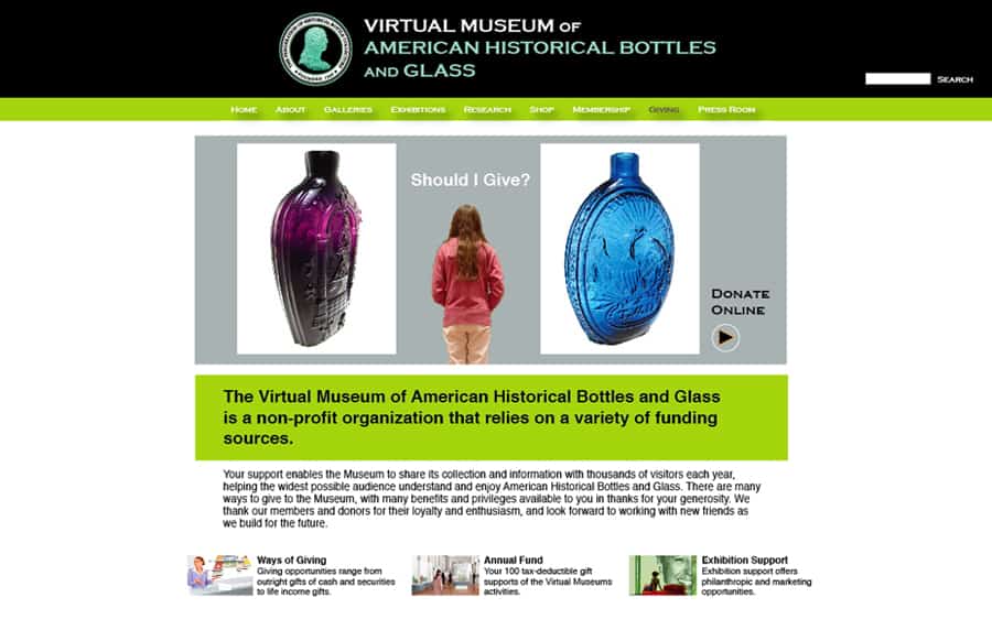 virtual museum giving