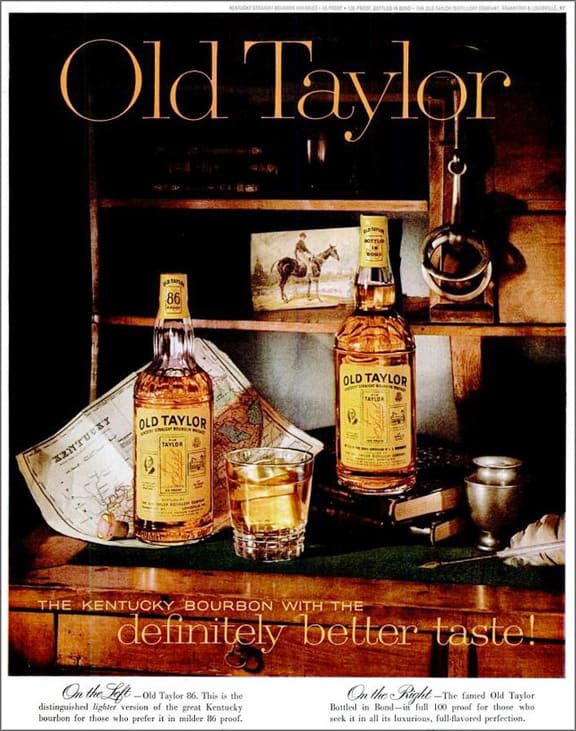 Old Taylor Bourbon Advertisement Circa 1978