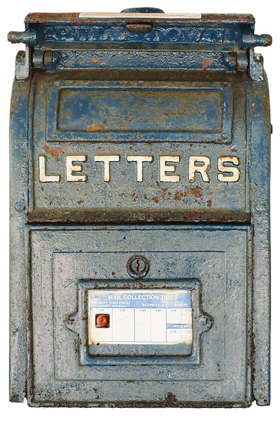 Mailbox Letters September 2013 Peachridge Glass