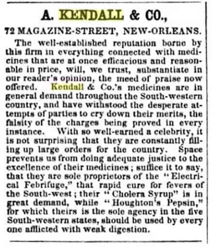 A Kindall and Co - De Bow's New Orleans Monthly Review vol 13 - 1852