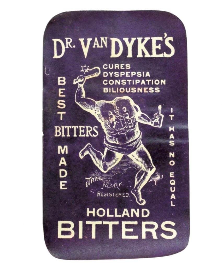 Dr. Van Dyke’s Holland Bitters and the Headless Man | Peachridge Glass