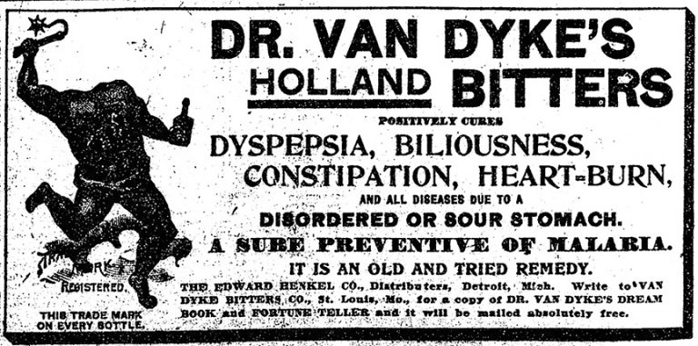 Dr. Van Dyke's Holland Bitters and the Headless Man ...
